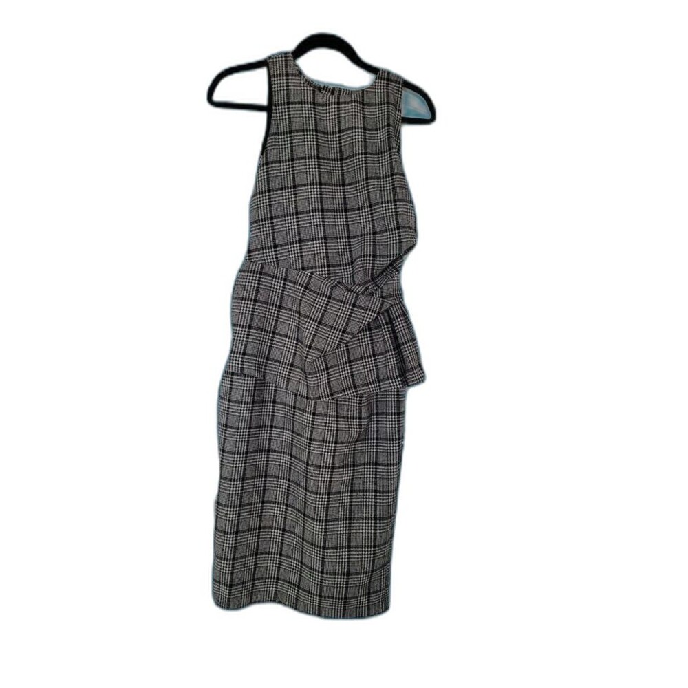 Asos Black & White Plaid Fully Lined Sleeveless Retro Dress 10